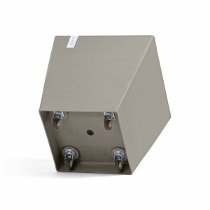 Rotterdam Wheels square pot 50 Taupe