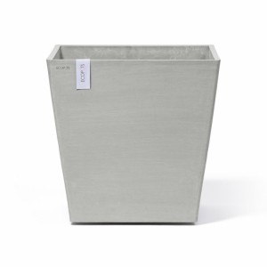 Rotterdam Wheels square pot 50 White Grey