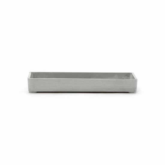 Saucer rectangular 20 White Grey Display platter
