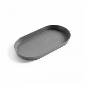 Saucer oval Tokyo 30 Grey