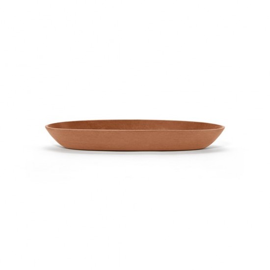Saucer oval 43 Terracotta Oval saucers