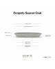Saucer oval Sofia 30 White Grey Oval saucers Saucer oval Sofia 30 White Grey Oval saucers