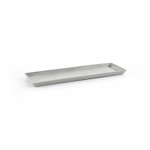Saucer rectangular 58 White Grey