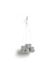 Hanging saucer White Grey Round pots Hanging saucer White Grey Round pots