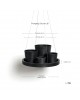 Hanging saucer Dark Grey Round pots Hanging saucer Dark Grey Round pots