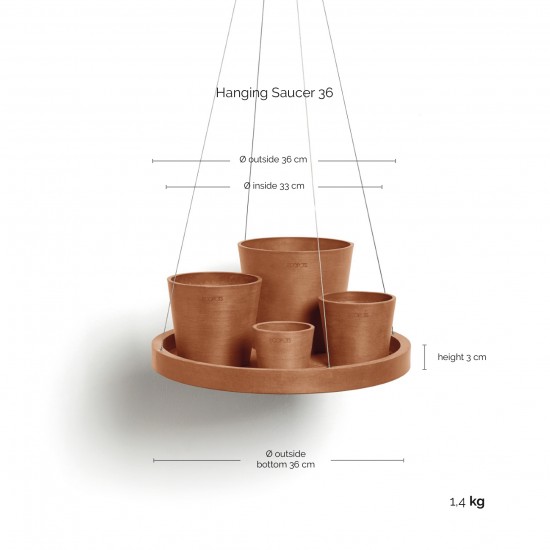 Hanging saucer Terracotta Round pots Hanging saucer Terracotta Round pots