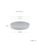 Saucer round 15 White Grey Round saucers 