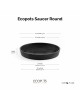 Saucer round 15 Dark Grey Round saucers 