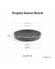 Saucer round 15 Grey Round saucers 