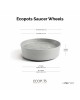 Saucer wheels round 30 White Grey Saucer wheels Saucer wheels round 30 White Grey Saucer wheels