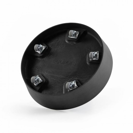 Saucer wheels round 40 Dark Grey Saucer wheels Saucer wheels round 40 Dark Grey Saucer wheels
