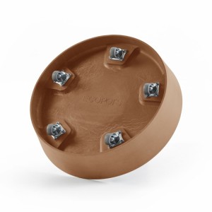 Saucer wheels round 50 Terracotta