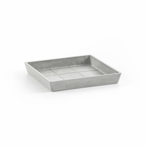 Saucer square 18 White Grey