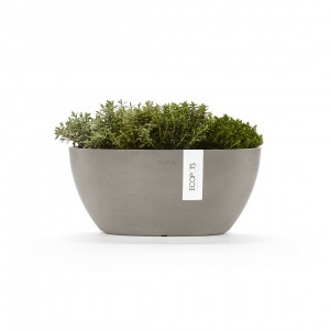 Oval pot Sofia 30 Taupe