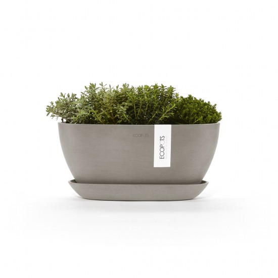Oval pot Sofia 30 Taupe Sofia pot Oval pot Sofia 30 Taupe Sofia pot