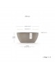 Oval pot Sofia 30 Taupe Sofia pot Oval pot Sofia 30 Taupe Sofia pot