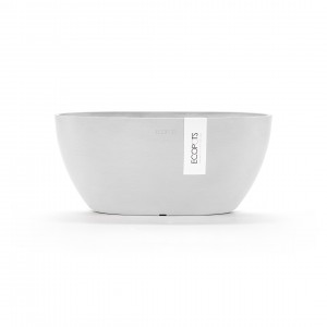 Oval pot Sofia 30 Pure White