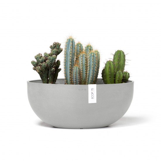 Oval pot Sofia Big 43 White Grey Sofia big pot Oval pot Sofia Big 43 White Grey Sofia big pot