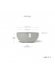 Oval pot Sofia Big 43 White Grey Sofia big pot Oval pot Sofia Big 43 White Grey Sofia big pot
