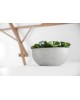 Oval pot Sofia Big 43 White Grey Sofia big pot Oval pot Sofia Big 43 White Grey Sofia big pot