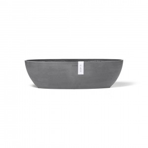 Oval pot Sofia Long 56 Grey