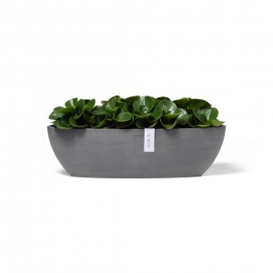 Oval pot Sofia Long 56 Grey