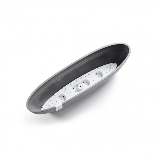 Oval pot Sofia Long 56 Grey Sofia long pot Oval pot Sofia Long 56 Grey Sofia long pot