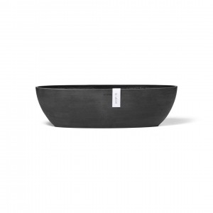 Oval pot Sofia Long 56 Dark Grey