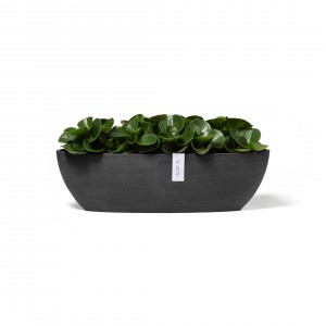 Oval pot Sofia Long 56 Dark Grey