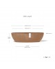Oval pot Sofia Long 56 Terracotta Sofia long pot Oval pot Sofia Long 56 Terracotta Sofia long pot