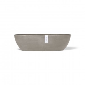 Oval pot Sofia Long 56 Taupe