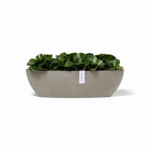 Oval pot Sofia Long 56 Taupe