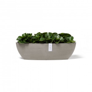 Oval pot Sofia Long 56 Taupe