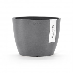 Stockholm 16 round small pot Grey
