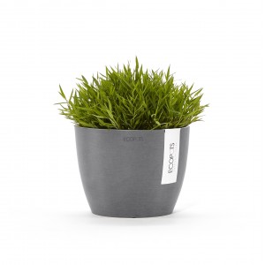 Stockholm 16 round small pot Grey