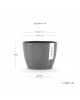Stockholm 16 round small pot Grey Stockholm pot Stockholm 16 round small pot Grey Stockholm pot
