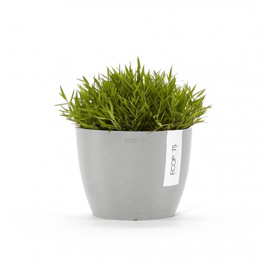 Stockholm 16 round small pot White Grey Stockholm pot Stockholm 16 round small pot White Grey Stockholm pot