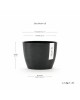 Stockholm 16 round small pot Dark Grey Stockholm pot Stockholm 16 round small pot Dark Grey Stockholm pot