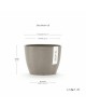 Stockholm 16 round small pot Taupe Stockholm pot