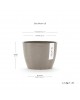 Stockholm 16 round small pot Taupe Stockholm pot Stockholm 16 round small pot Taupe Stockholm pot