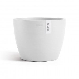 Stockholm Large round pot 31 Pure White