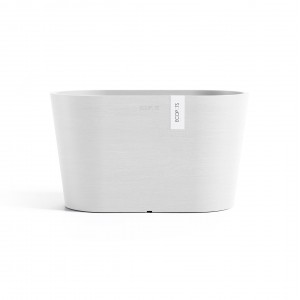Oval pot Tokyo 30 Pure White