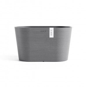 Oval pot Tokyo 30 Grey