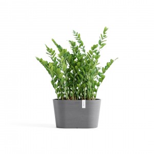 Oval pot Tokyo 30 Grey