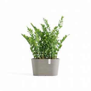 Oval pot Tokyo 30 Taupe