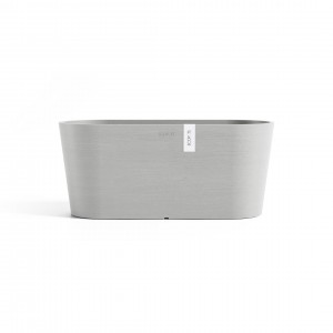 Oval pot Tokyo 40 White Grey