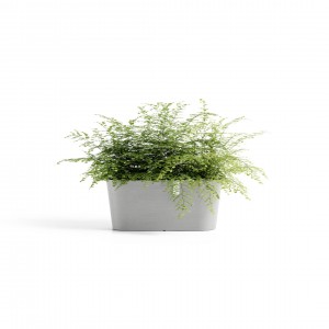 Oval pot Tokyo 40 White Grey