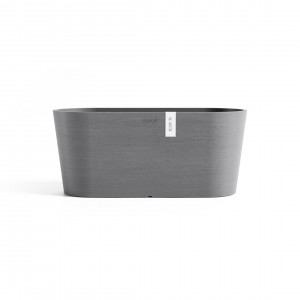 Oval pot Tokyo 40 Grey