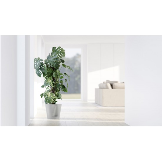 Γλάστρα αυτοποτιζόμενη Venice 2 40 White Grey Γλάστρα venice