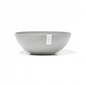 Vienna round pot 50 White Grey
